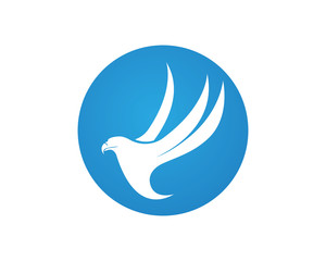 Fototapeta na wymiar Wings bird sign abstract template icons app