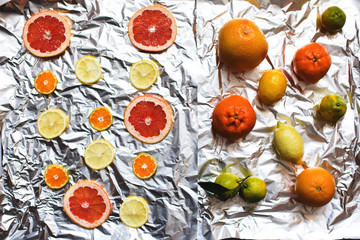Dried fruits background.