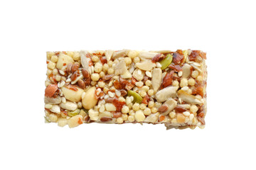 Healthy snack. Sweet seeds snack. Isolated