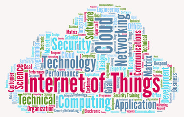 Obraz premium Internet of Things - Word cloud