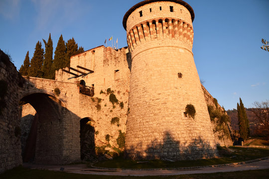 View of the historic Castle from the city of Brescia - Brescia - Italy 08