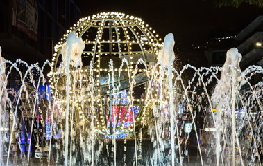 Madeira - Praça do Infante Weihnachtsbeleuchtung - Funchal