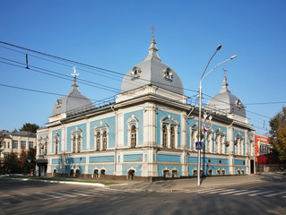 Obraz premium Former Barnaul Theological School at Lenin avenue in Barnaul. Altai Krai. Western Siberia. Russia