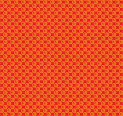 Bright red pattern with small circles