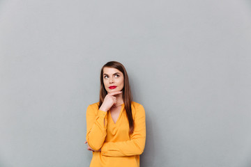 Portrait of a thoughtful woman