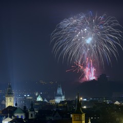 Prague New Year Fireworks