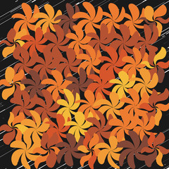 Fall Whimsical Flower Background