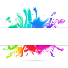 Abstract liquid background. Vector illustration.