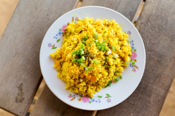 Lao yellow curry fried rice
