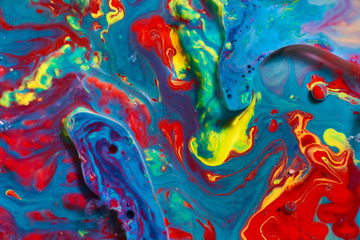 Texture Color Bubbles Oil Milk Paint Soap