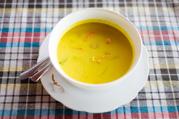 Lao creamy yellow curry soup