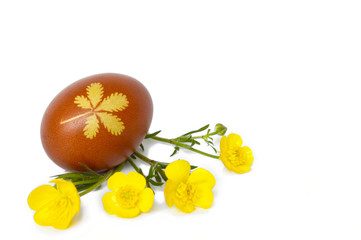 Easter egg isolated on white background