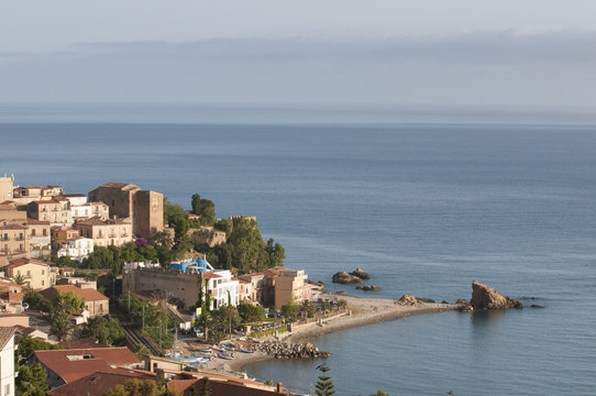 view of Castel di Tusa in Sicily