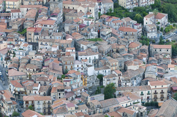 Fototapeta na wymiar view of Tortorici in Sicily