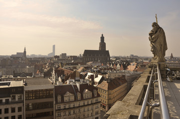 Panorama miasta Wrocław - obrazy, fototapety, plakaty