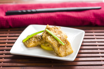 Fish in herbs seasoned