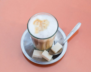 cup of coffee with sugar