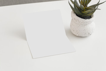 Horizontal Greeting Card Mockup Template