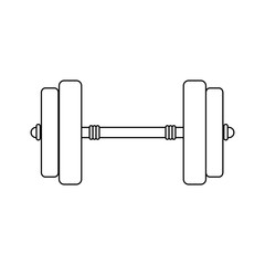 Dumbbell weight isolated