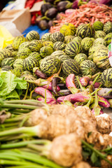 Vegetables on a market