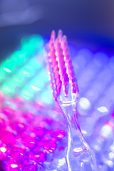 Dental toothbrush closeup