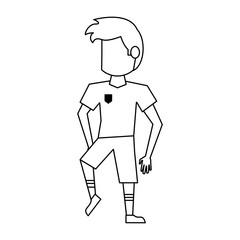 Athlete running cartoon