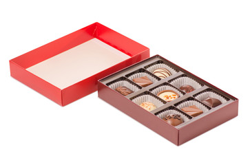 The box chocolate candies