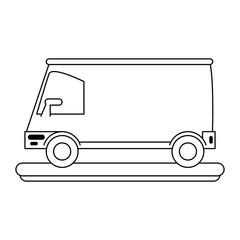 Delivery van vehicle