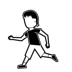 Fototapeta na wymiar Athlete running cartoon
