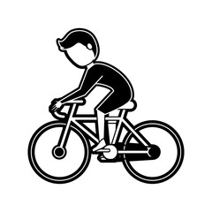 Obraz premium Cyclist on race bike