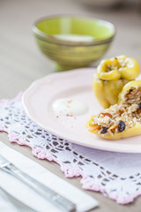 Stuffed pepper oriental style