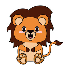 Cute lion cartoon