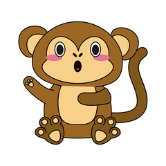 Cute monkey cartoon