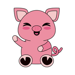 Cute pig cartoon