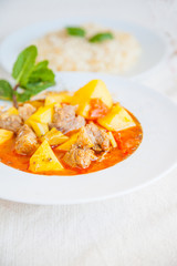 Potato beef stew