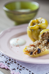 Stuffed pepper oriental style