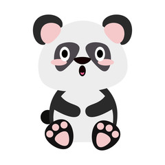 Cute panda bear cartoon
