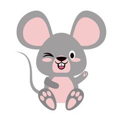 Cute mouse cartoon