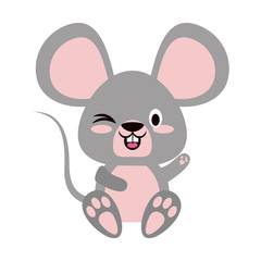 Cute mouse cartoon