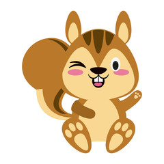 Cute squirrel cartoon