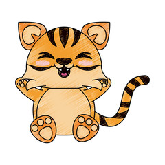 Cute tiger cartoon