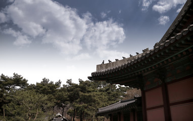 Naklejka premium 한국의 전통 고궁