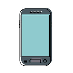 smartphone front view icon in watercolor silhouette