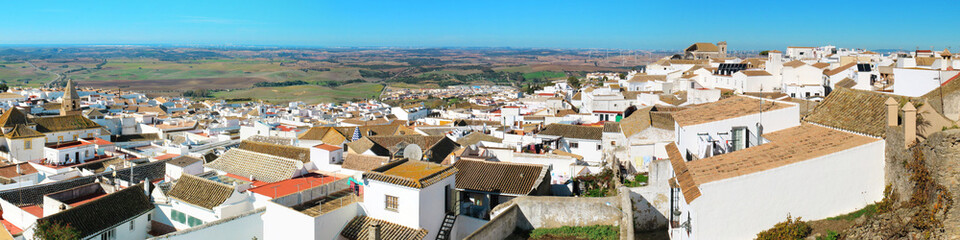 Panoramic view of Medina Sidonia, Spain