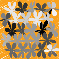  Abstract Whimsical Flower Background