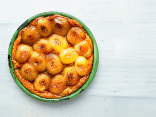 rustic golden french apple tarte tatin