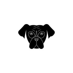 mastiff face icon. Popular Breed of dogs element icon. Premium quality graphic design icon. Dog Signs and symbols collection icon for websites, web design, mobile app