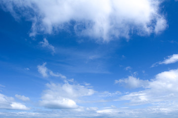 Summer sky and beautiful blue sky with clouds