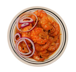 Shrimp in  sauce