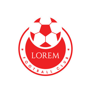 Lorem Football Club Vector Template Design